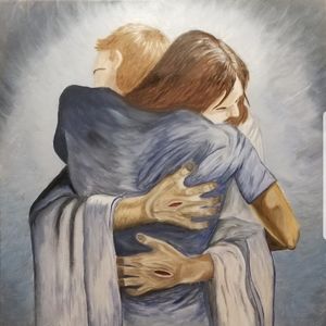 "Welcome Home" Oil on Canvas Hand Painted